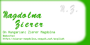 magdolna zierer business card